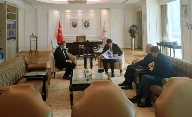 Başkan Aygün, Bakan Kurum ile projeler hakkında görüş alışverişinde bulundu