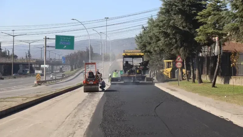 Körfez’de 1 günde 500 ton asfalt serildi – En Kocaeli