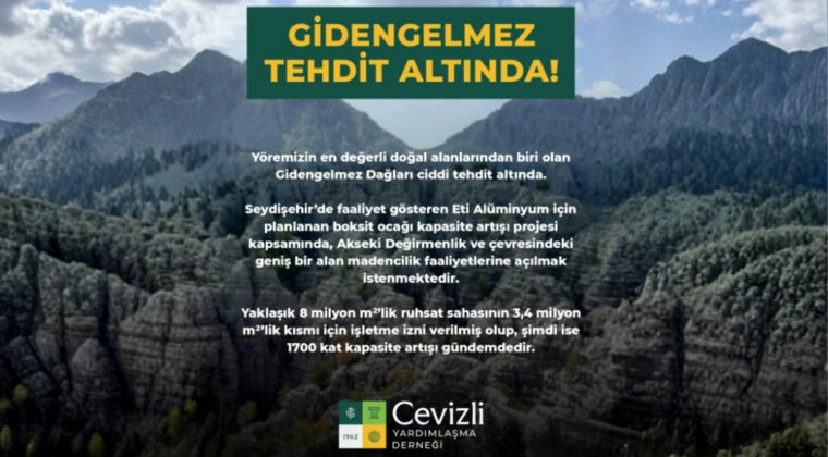 Gidengelmez Dağları İçin Kritik Süreç: Bölge Halkından Madencilik Projesine Tepki